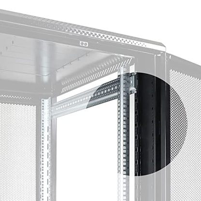 Aeons 42U Professional Network Server Rack Cabinet Enclosure 1000mm 39.5" Deep Computer Electronics Data Equipment Rack Vented Door Server-Depth Black (Pre-Assembled) - style: 42U-40"D [Vented]
