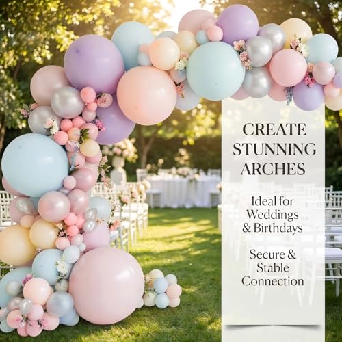 Balloon Arch Clips, Transparent, 20pcs, 3.54inch | Large Plastic Spring Clip, Heavy Duty Clamps, Clear, For Backdrop, For Balloon Arch