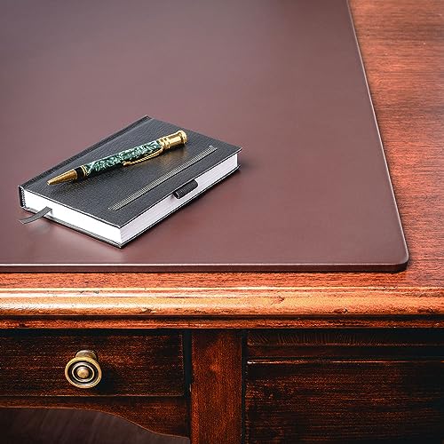 Dacasso Leatherette Conference Pads - color: Chocolate Brown, size: 19" x 24"