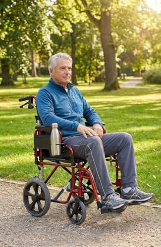 NOVA Adjustable Cup Holder for Walkers, Rollators & Wheelchairs – Folding Drink Holder Fits 3/4”, 7/8” & 1” Tubes, Holds 2.25”–3.75” Cups, Durable, Easy Install - size: 1 Count (Pack of 1)