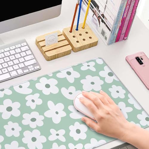 Desk Mat, Large Desk Pad Large Mouse Pad Cute Desk Accessories Home Office Essentials XL Desk Mat Desk Pad Mat for Keyboard Mouse Desk Pads On Top of Desks Computer Cute Groovy Flowers - color: Cute Groovy Flowers