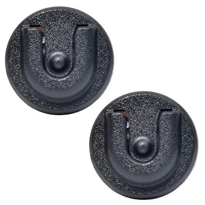 UAYESOK 2PCS Universal Ham CB Radio Microphone Hanger, Mobile Radio Speaker Mic Mount Holder Hang Up Clip with Adhesive Back - style: 2 Packs