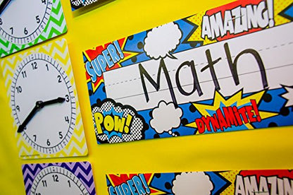 Teacher Created Resources Superhero Flat Name Plates (5588)