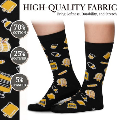 ZAGKOO Funny Socks for Men, Women - Stocking Stuffers for Men - color: Wine Sock