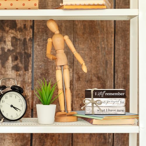 Decorative Books For Home Decor, Coffee Table Faux Wood Book Stack Decor, I Still Remember Modern Stacked Book Decor, Stacked Display Books For Shelf Mantel Nightstand Display, Three Pieces -C(10) - style: I still remember -05