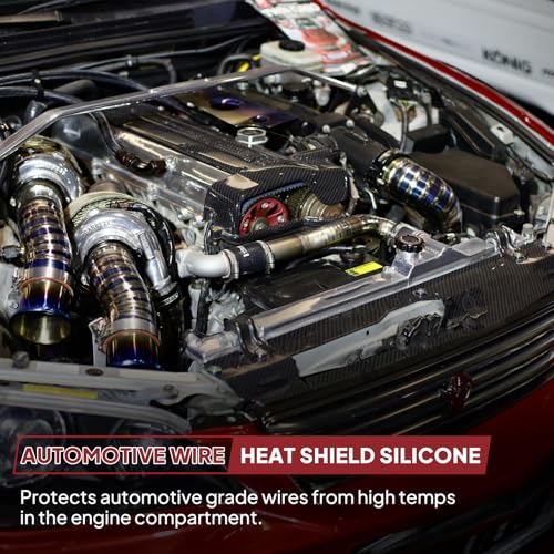Silicone Fiberglass Sleeve Heat Shield Wire Protective High Temperature Electrical Insulation Self-extinguishing Black (3/4"-9ft) - style: 3/4"-9ft