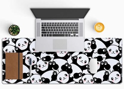Cute Baby Panda Large Gaming Mouse Pad,Mouse Pad Gaming 31.5 x 11.8 in Mouse Mat Desk Pad,Large Desk Mat,Extended Keyboard Mousepad with Non-Slip Base and Stitched Edge for Desk Home Office - color: Cute Baby Panda