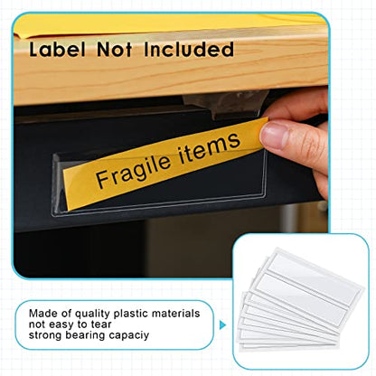 30 Pack Self-Adhesive Index Card Pockets with Top Open for Loading - Ideal Index Card Holder for Organizing and Protecting - Crystal Clear Plastic(1.2 x 4.4 Inches) - size: 1.2 x 4.4 Inches