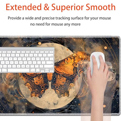 MTG Playmat, Smooth Surface Game Play Pad MTG TCG 24 x 14 inch with Storage Bag, Non-Slip Mouse Pad Card Fighting Game, Selenophora Sibirica - color: Selenophora Sibirica