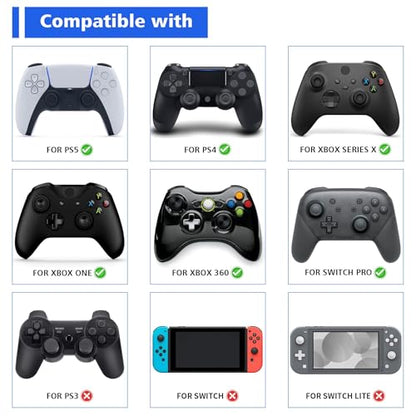 PlayVital 2 Pack Universal Display Stand for Nintendo Switch 2 Pro & Switch Pro Controller, Desk Holder for ps5, Edge, ps4, Xbox Series X/S, Xbox One, Elite Series 2 Controller - Blue - color: 2 Blue