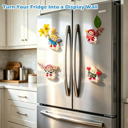 Acrylic Magnetic Display Shelves for Funko Pop - 2" Small Floating Magnet Shelf Sets of 4, Ideal for Action & Vinyl Figures, Refrigerator Pegboard Kitchen Decor - style: Magnetic-4PC
