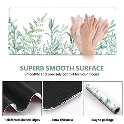 DINKY Extended Gaming Mouse Pad, Stable Non-Slip Rubber Base Mousepads, Large Mouse Mat with Stitched Edge, Keyboard Mouse Mat Desk Pad for Office, Game (Inspiration Quote) - color: Positive Quote