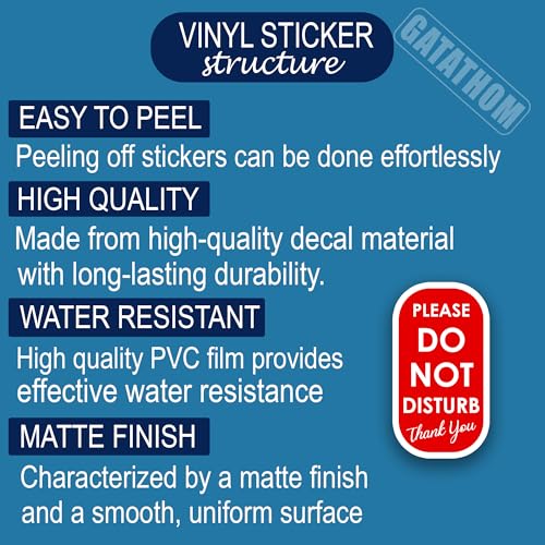(3Pcs) Please Do Not Disturb Sticker – Funny Privacy Stickers for Office Door, Home Office, Zoom Meeting, Online Class, Workspace, Laptop Water Bottle Cup, Waterproof Vinyl Decal, 3" x 1.7" - color: Please Do Not Disturb Thank You