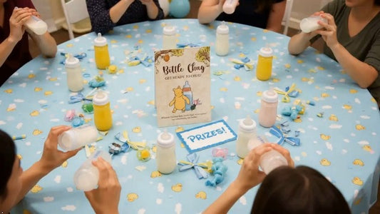 Bottle Chug Sign for Baby Shower, Baby Shower Party Ceremony and Reception Decoration, Bear Themed Party Decoration, Supplies for Gender Reveal Activities, Newborn Announcement Activities, 28 - color: Bottle Chug14