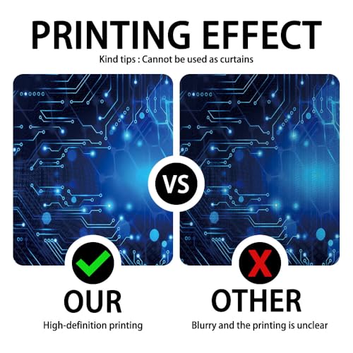 8x6FT Blue Glow Circuit Board Photo Backdrop Tech Theme Sequin Glitter Photography Background Digital Innovation Electronics Event Party Banner Decoration Supplies Polyester - size: 8x6FT
