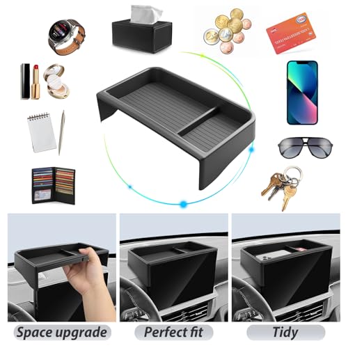 SKTU Upgrade for 2025 2026 Ford Explorer Dashboard Organizer for Active/ST-Line/Platinum/ST Behind Screen Organizer Ford Explorer 2025 2026 Accessories Dashboard Tray - color: for 2025 2026 Explorer Dash