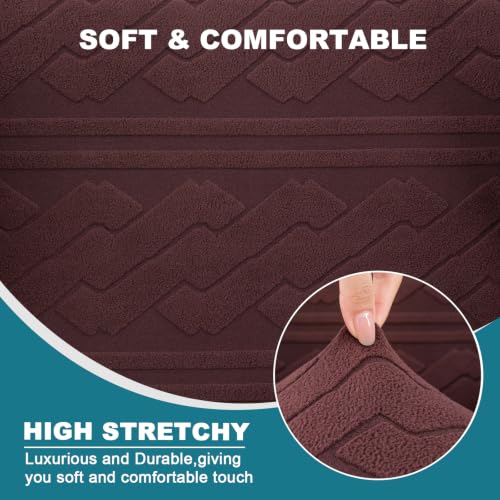 KRFOONN Club Chair Slipcover 2 Piece Stretch Jacquard Round Barrel Chair Covers Removable Tub Chair Slipcover with Elastic Bottom Chair Coverings Furniture Protector Cover for Living Room, T7 - color: Color T7