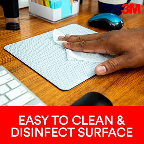 3M Precise Mouse Pad Enhances the Precision of Optical Mice at Fast Speeds, Easy to Clean, Stays in Place, 9 in x 8 in (MP114-BSD1) (Pack of 6) - size: 8L x 9W inches (Pack of 6)