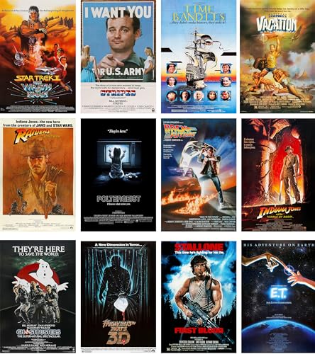 ArtDirect 12 pack of 8x12 movie posters from the 1980's - color: 1980's Movie Pack