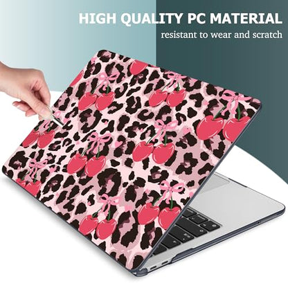 Mektron Case for 2026 MacBook Neo 13-inch A18 Pro chip A3404 Laptop Cover with 13-inch (Diagonal) Liquid Retina Display+ Keyboard Cover+ Screen Protector, Cherry & Cheetah - color: Cherry & Cheetah