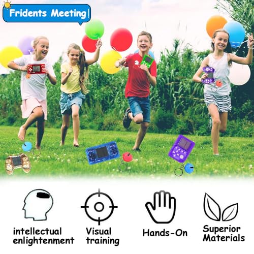 12Pcs Video Game Party Favors for Kids,Mini Game Console Keychain for Kids Boys Birthday Supplies Gaming Party Favors Classroom Prizes - style: 12 Pcs With Keychain Bell
