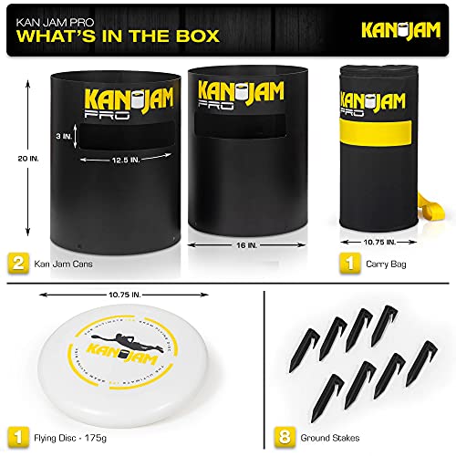 Kan Jam Disc Toss Game - American Made Outdoor Game for The Backyard, Beach, Park, Tailgates - Original, Illuminate, Pro, Travel Edition, and Carry Bag Only - style: PRO