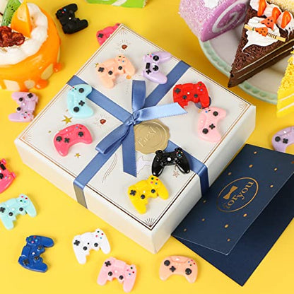 30 Pcs Video Game Controller Decor for Crafts, Flatback Resin Beads Video Game Controller Beads Mini Game Controllers Embellishments for Adults DIY Scrapbooking Supplies