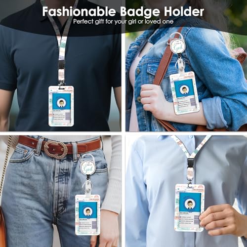 Christian Lanyards ID Badge, I am a Child of God ID Badge Holder with Retractable Reel Clip and Keychain, Heavy Duty Religious Identity Badge Cover Case Protector for Teacher Nurse - color: Christian-green