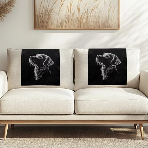 2026 Upgraded Headrest Recliner Covers for Small Recliners Tear Fade Resistant Recliner Protector Cover Washable Sofa Pet Furniture Cover Couch Non Slip,Dog Black - color: Dog Black