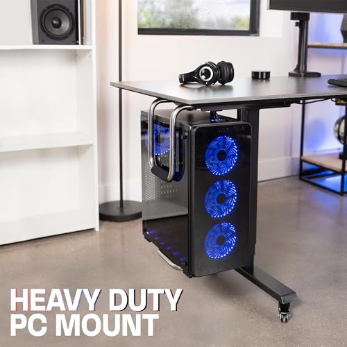 VIVO Heavy Duty Adjustable Under-Desk PC Mount, Computer CPU Holder, Supports up to 66 lbs, MOUNT-PC04A - size: Large