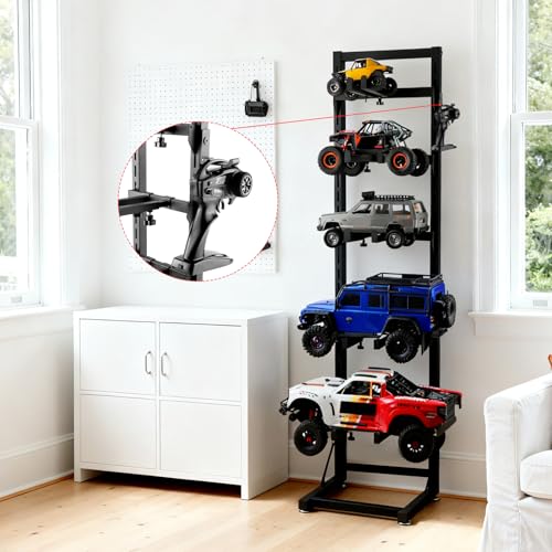 Additional Metal Hook for RC Car Multi-Layer Display Stand - Single Add-on Hanging Accessory for Remote Control, Tools & More