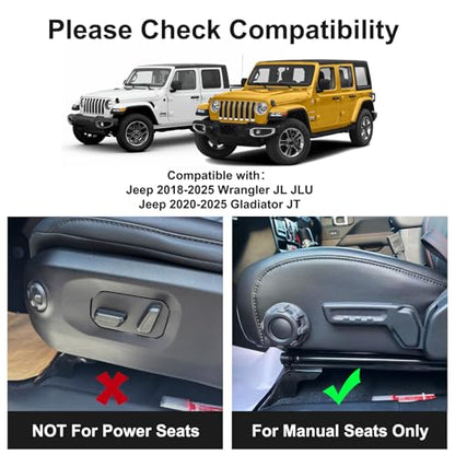 DIAMOOKY Front Under Seat Storage Box Compatible with Jeep Wrangler JL JLU 2018-2026 & Gladiator JT 2020 2021 2022 2023 2024 2025 2026 Accessories Hidden Organizer (Not for Power Seat) - size: 2018-2026 (1PCS)