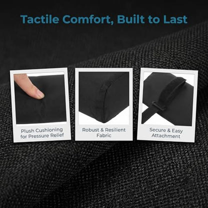 SUPVOX Foldable Chair Armrest Pads Pair Soft Elbow Cushion Replacement for Outdoor Camping Beach Chairs and Balcony Seating Comfortable Armrest Support