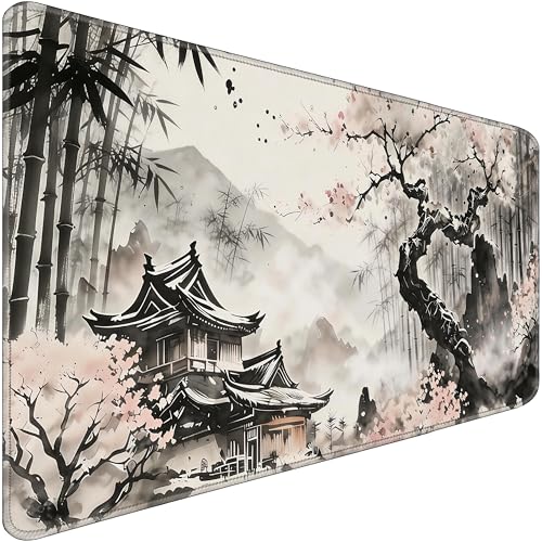 Desk Pad 31.5x15.7 Inch for Computer - Large Mouse Pad with Non Slip Base, Smooth Surface for Optical and Laser Mouse, Bamboo - color: Bamboo, size: 31.5" x 15.7"