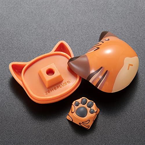 SYA Cute Cat-Claws 3D Model OEM Profile Keyboard Keycaps for Cherry MX Switches Mechanical Gaming Keyboard - Catpaw ESC-Key Keycap (Leopard, 1pcs) - color: Leopardpaw-1pcs