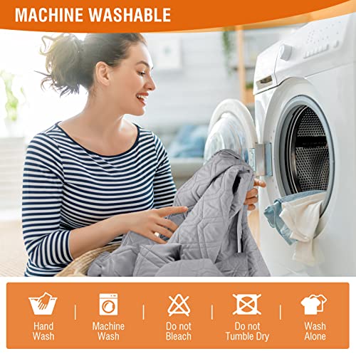 VANSOFY Loveseat Recliner Cover with Console 100% Waterproof Sofa Slipcovers Non-Slip Reclining Couch Cover Split Sofa Covers Furniture Protector for Pets, Dogs(Light Gray) - color: Light Gray