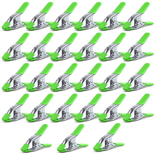 27-Piece 6-inch Heavy Duty Spring Clamp, Large Spring Clamps for Woodworking, Metal Clips 2.4-inch Jaw Opening Clamps for Backdrop, Pool Cover, Photography - style: 27PCS 6inch