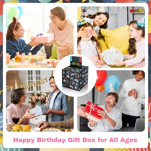 ISOVF Money Box for Cash Gift Birthday, Money Pull Box for Cash Gift DIY Set, Surprise Video Game Money Box Gifts for Gamer Lover, Gaming Birthday Party Decor-A02