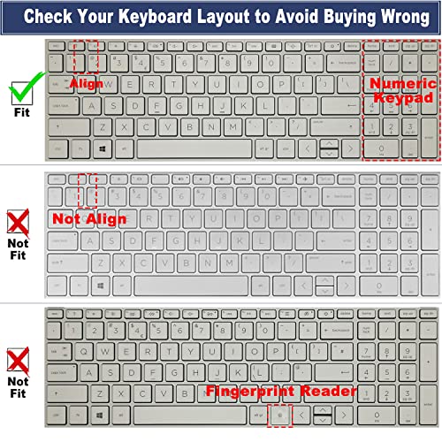 Keyboard Cover for 17.3 HP Laptop 17 17-cp 17z-cp 17-cp1035cl 17-cp2124od 17-cp0004dx 17-cp0035cl cp0097nr 17-cp0002ds 17-cp1124od 17-cp3005dx cp2099nr 17-cp3055cl cp0011ds cp0025cl cp3047nr cp0700dx - color: GradualPink(Regular Letters)