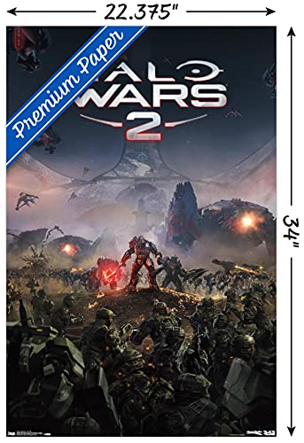 Trends International Halo: Halo Wars 2 - Key Art Wall Poster, 22.375" x 34", Premium Unframed Version - color: Premium Unframed Version, size: 34"L x 22.4"W