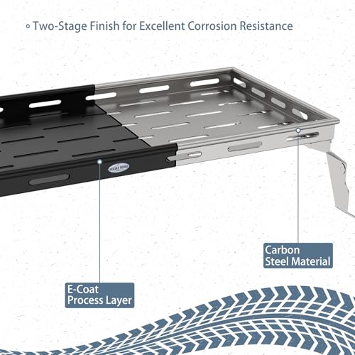 Hooke Road Crosstrek Rear Trunk Cargo Rack Basket Tray for 2013-2017 Subaru XV Crosstrek, Lightweight Steel Interior Storage Luggage Carrier