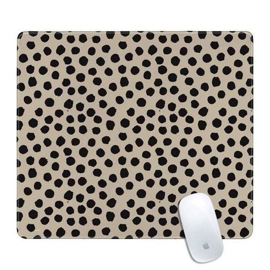 Skinit Medium Gaming Mouse Pad - Cheetah Spots Design with Stitched Edges, Waterproof, Non-Slip Rubber Base, Desk Mat for Keyboard & Mouse, 17.7" x 15.75" inches - color: Brown - PTTRNS01, size: 17.7" x 15.75"