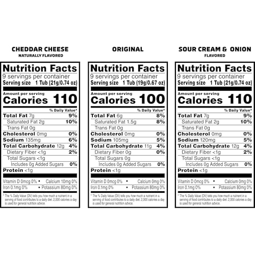 Pringles Potato Crisps Chips, Lunch Snacks, Snack Cups, Variety Pack, 19.3oz Box (27 Cups) - size: 1 Count (Pack of 1)