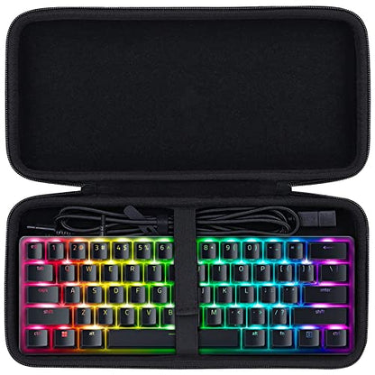 Co2CREA Hard Travel Case Replacement for Razer Huntsman Mini / Snpurdiri / MageGee Gaming Keyboard (Black) - size: for Mini 60% Keyboard