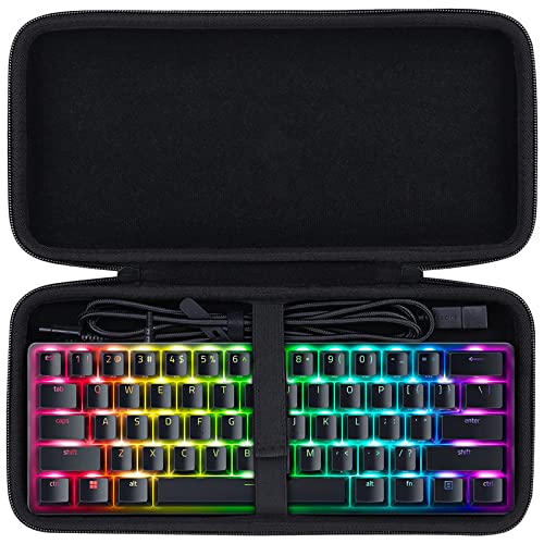 Co2CREA Hard Travel Case Replacement for Razer Huntsman Mini / Snpurdiri / MageGee Gaming Keyboard (Black) - size: for Mini 60% Keyboard