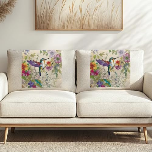 Recliner Headrest Protector Hummingbird Head Rest Cover for Recliner Easy to Install Headrest Slipcovers Covers Pet Scratch Resistant Sofa Headrest Covers 2 Pack - color: Hummingbird