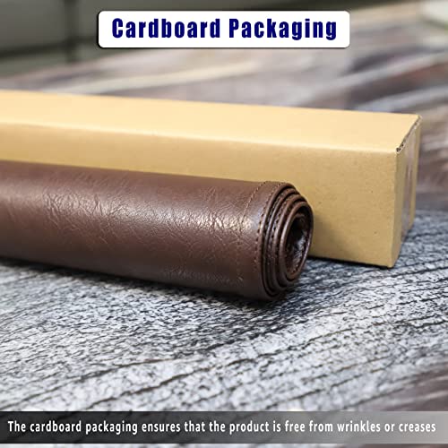 Non Slip Headrest Cover for Furniture Slipcovers,Faux Leather Headrest Protector for Recline Chair Vinyl Head Protector for Sofa,Theater Seat Cover for Home & Office 17x27 in, Chocolate - color: Chocolate
