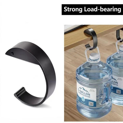 2 PCS Purse Hanger for Table, C Shape Handbag Hook for Desk | Heavy Duty Alloy Purse Holder Clip, Non-Slip Portable Bag Hook for Office, Restaurant, Cafe Use