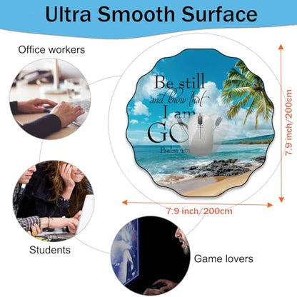 Pen Holder and Anti-Slip Mouse Pad Combination, Makeup Brush Storage Box, Tableware Storage Box, Suitable for Office and Home - Beaches and Palm trees - color: Beaches and Palm trees