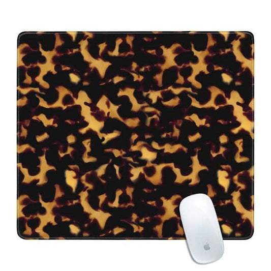 Skinit Medium Gaming Mouse Pad - Tortoise Shell Design with Stitched Edges, Waterproof, Non-Slip Rubber Base, Desk Mat for Keyboard & Mouse, 17.7" x 15.75" inches - color: Black - PTTRNS04, size: 17.7" x 15.75"
